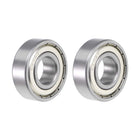 6202ZZ Deep Groove Ball Bearing 15x35x11mm Double Shielded ABEC-3 Bearings 2-Pack