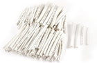 200 Pcs 4 Sizes Polyolefin Heat Shrink Tubing Cable Sleeve White