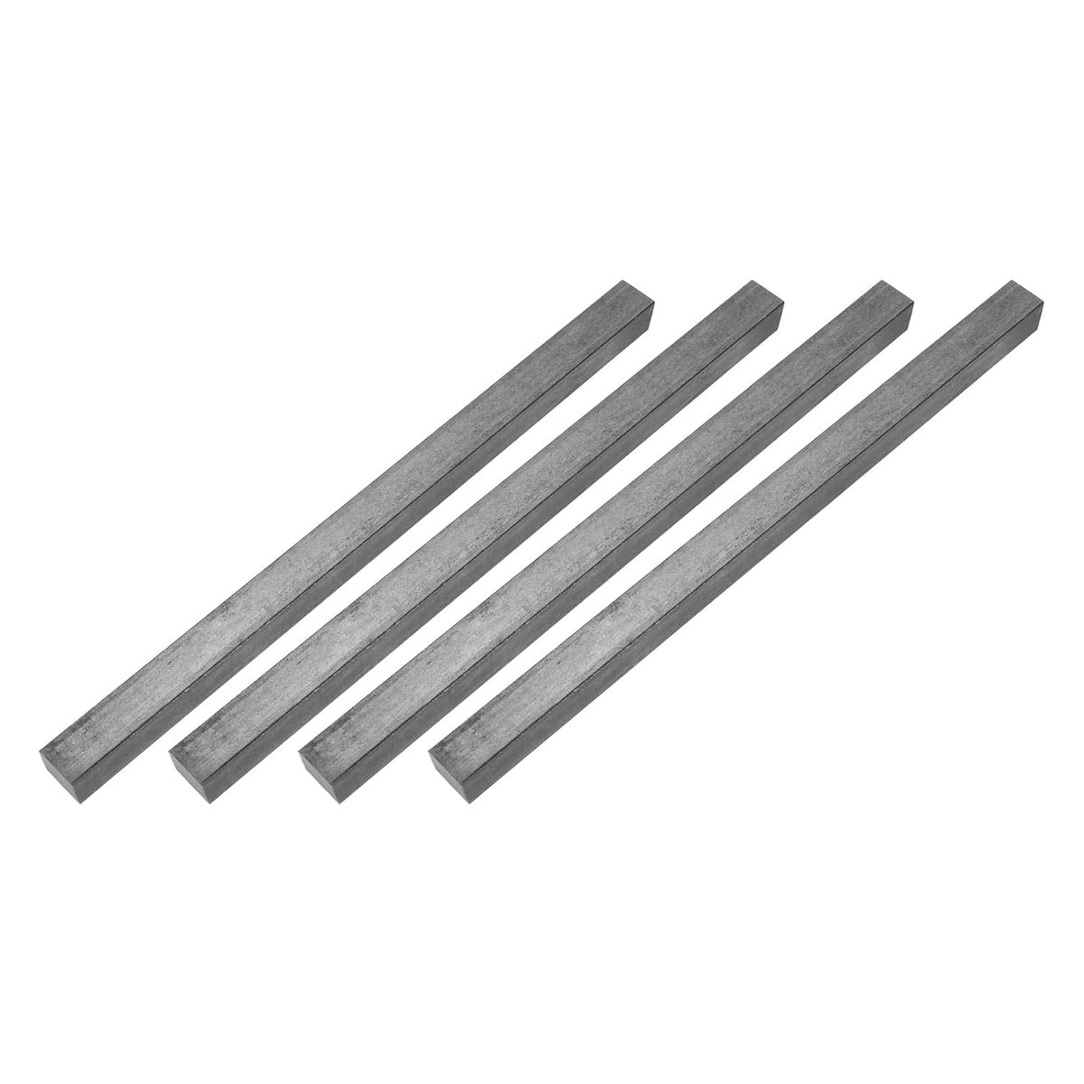 4Pcs Square Steel Bar Stock, 23/32"x23/32"x12"(18mmx18mmx305mm) 1045 Square Steel Rod Bars Precision Key Stock for Keyways Structural Support Industrial Machinery DIY Craft