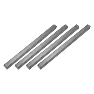 4Pcs Square Steel Bar Stock, 23/32"x23/32"x12"(18mmx18mmx305mm) 1045 Square Steel Rod Bars Precision Key Stock for Keyways Structural Support Industrial Machinery DIY Craft