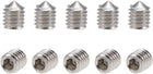 40Pcs M5x6mm Internal Hex Socket Set Grub Screws Cone Point 304 Stainless Steel Screw