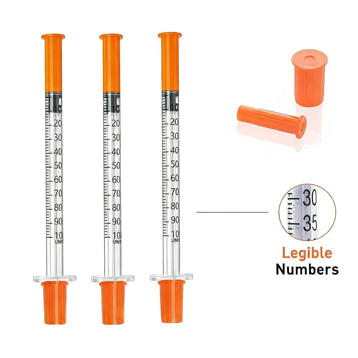 (30 Paket) 1cc 31G 5/16" 8mm, Bireysel Ambalajlı