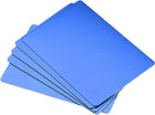 Blank Metal Business Card 80x50x0.6mm Anodized Aluminum Plate for DIY Laser Printing Blue 5 Pcs