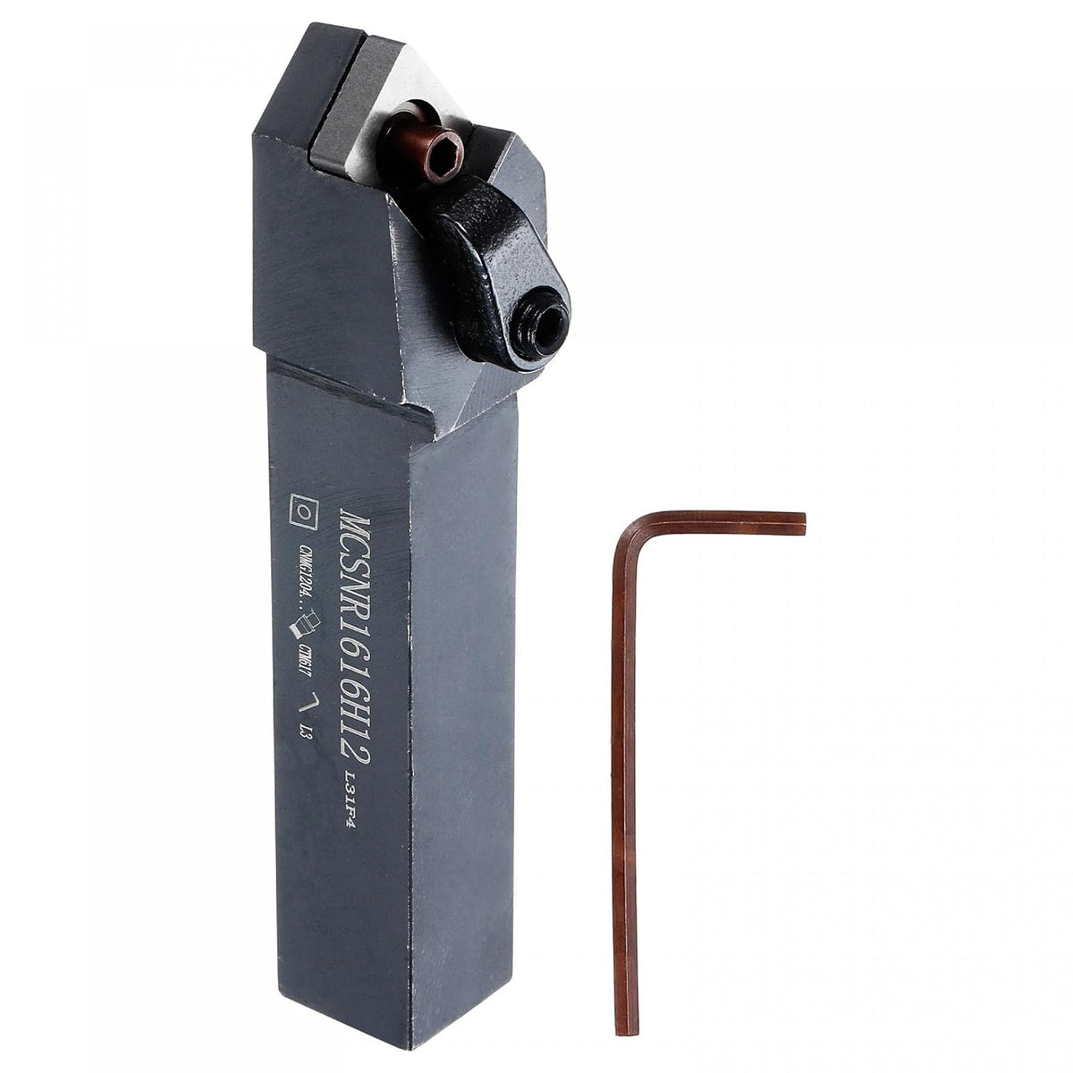 Indexable CNC Lathe Turning Tool Holder, 45° MCSNR1616H12 5/8" Shank 40CrMo-42CrMo Steel Carbide Turning Tool Holder for Turning Grooving Threading