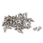 M2-0.4 x 6mm Fine Thread 304 Stainless Steel Phillips Flat Countersunk Head Machine Screws 50pcs