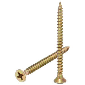 60pcs #7x1-7/8 Phillips Flat Head Sheet Metal Screws, Carbon Steel Cross Drive Self Tapping Wood Screws Chipboard Screw for Sheet Metal, Wood, Color
