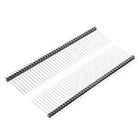 30Pcs 2.54mm Pitch 40-Pin 23mm Length Single Row Straight Connector Pin Header Strip for Prototype Shield