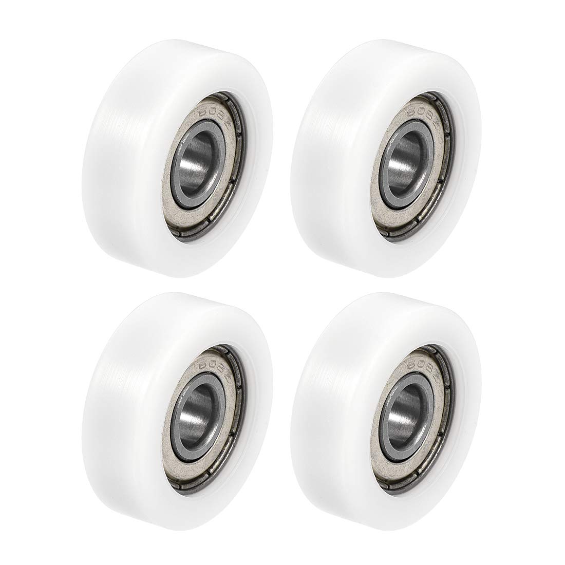 608ZZ Ball Bearing Guide Pulley Roller Round Wheel 8x30x10mm Double Metal Shielded (GCr15) Chrome Steel Bearings 4pcs