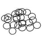 Fluorine Rubber O Rings, 12mm OD, 10mm Inner Diameter, 1mm Width, Seal Gasket Black 25Pcs