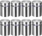 3/4 Dia x 1"(19x25mm) Standoff Screws Wall Mount Sign Holders Acrylic Glass Nails 8 Pcs