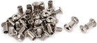 Screw Post Male M6x12mm Belt Buckle Binding Bolts Leather Fastener 20 Sets