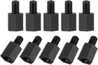 M4x8mm+6mm Male-Female Hex Nylon PCB Motherboard Spacer Standoff for FPV Drone Quadcopter, Computer & Circuit Board Black 100pcs
