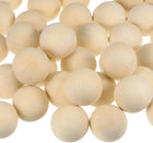 100pcs Round Wood Balls 25mm Diameter Unfinished Solid Wooden Beads, Small Natural Craft Balls for DIY Craft Projects Art Ornaments