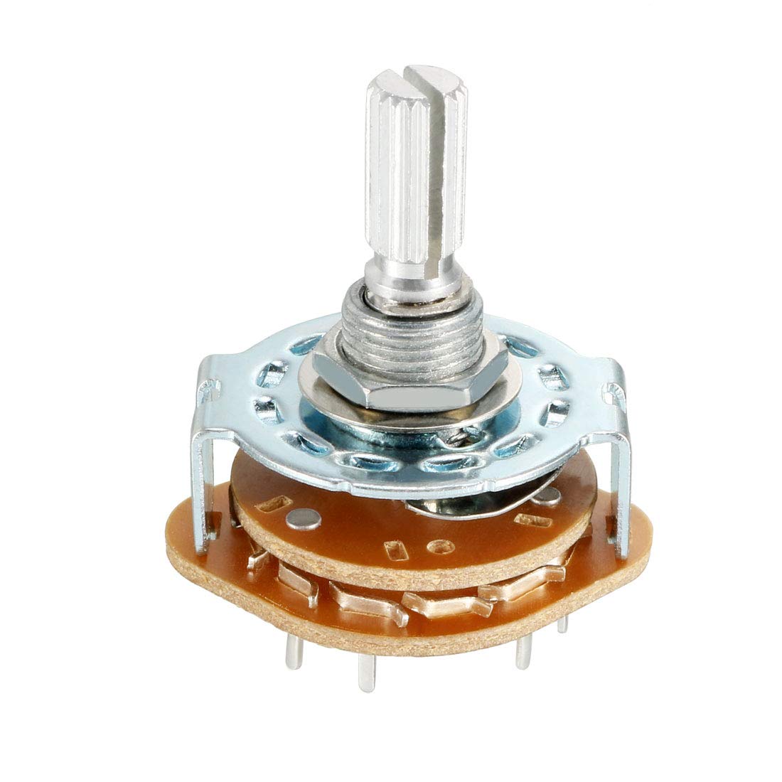 1P11T 1 Pole 11 Position Selectable Single Deck Band Channel Rotary Switch Selector