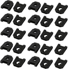 25pcs Fit M5/ST4.8 Screw 65Mn Steel Speed Fastener U Nut Black 15.5mm x 13mm