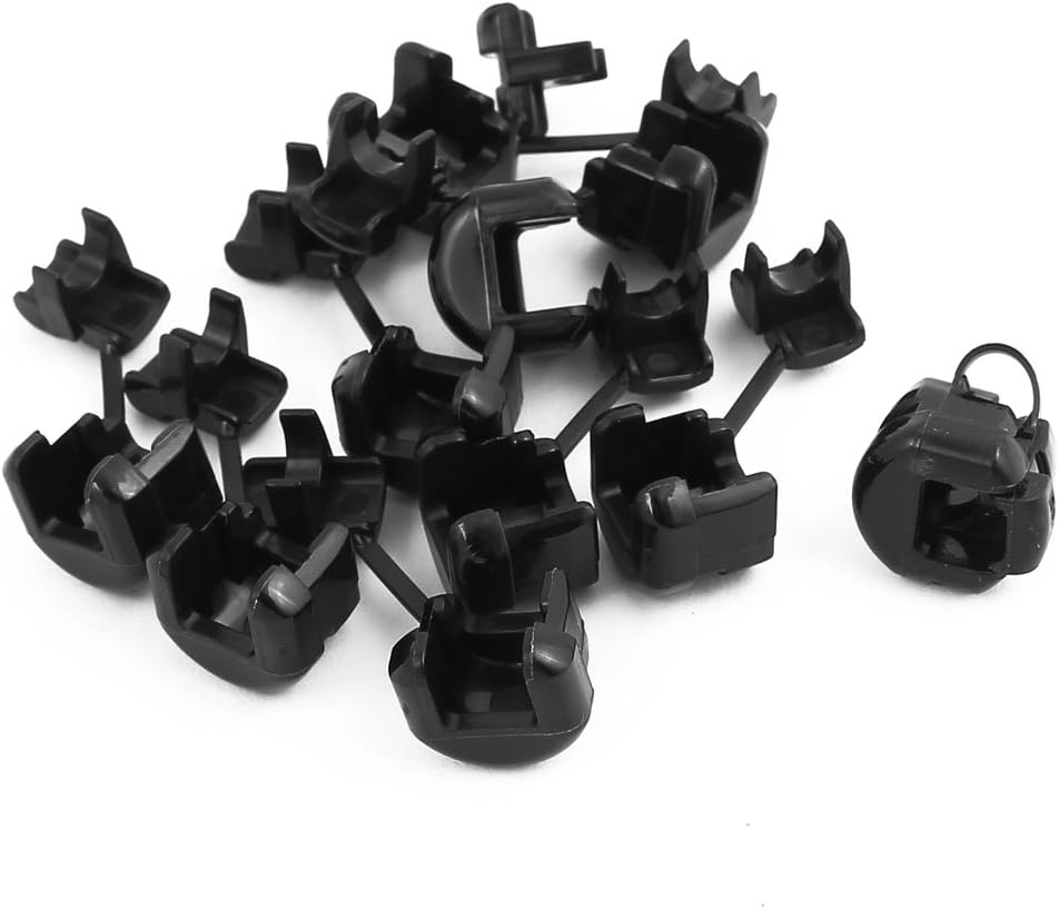 10Pcs 5P-4 Round Cable Wire Strain Relief Bush Grommet 11mm Diameter Black
