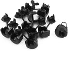 10Pcs 5P-4 Round Cable Wire Strain Relief Bush Grommet 11mm Diameter Black