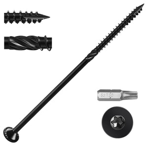 LinkMejor Scruce pentru Deck #14 x 7 inch, (31 buc) Scruce Outdoor Greu de Utilizat 2.5lb, Epoxid Vopsite Rezistent la Rugină, Cap de Tip Torx, cu Bit T30 Stea