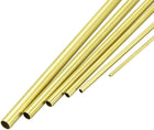 Brass Tube, 1mm 1.5mm 2mm 2.5mm 3mm 3.5mm OD x 0.2mm Wall Thickness 300mm Length Seamless Round Pipe Tubing, Pack of 6