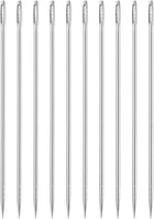 20Pcs Large Eye Needle, 1.97" 0.9mm High Carbon Iron Embroidery Thread Needle Sewing Big Eye Needle Knitting Needles for Hand Sewing Art Crafts, Silver