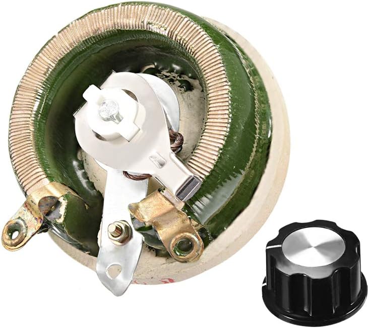 150 Ohm 100W High Power Ceramic Wirewound Potentiometer with Knob Rheostat Variable Resistor