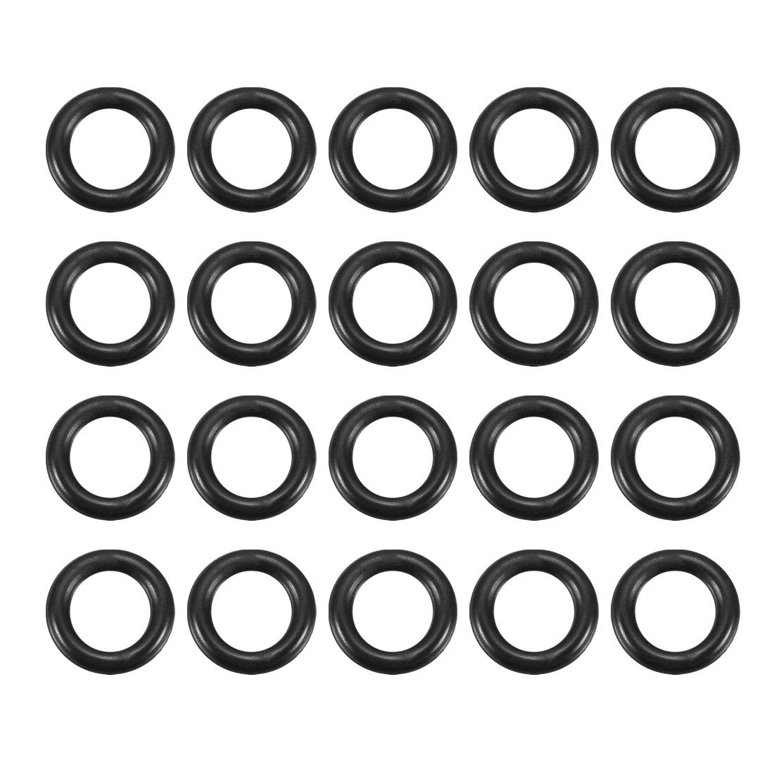 Nitrile Rubber O-Rings, 8mm OD 5mm ID 1.5mm Width, Metric Sealing Gasket, Pack of 20