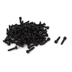 2.6mm x 12mm Threaded Carbon Steel Hex Head Self Tapping Screws 100pcs
