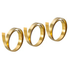 Brass Sheet Roll, 3Pcs 40" x 0.4" x 0.008" H62 Metal Foil Plate for Crafts, Electrical Repairs, Industry