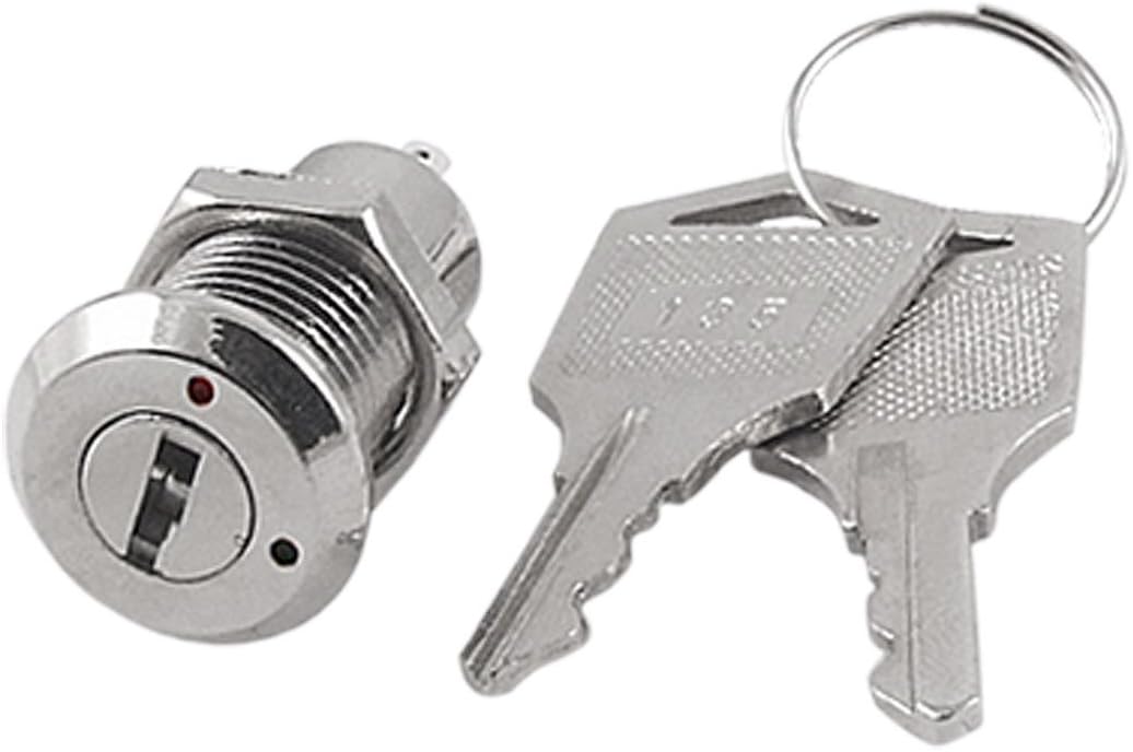 1Pcs Electric 2 Positions ON OFF Metal Key lock Switch w Keys