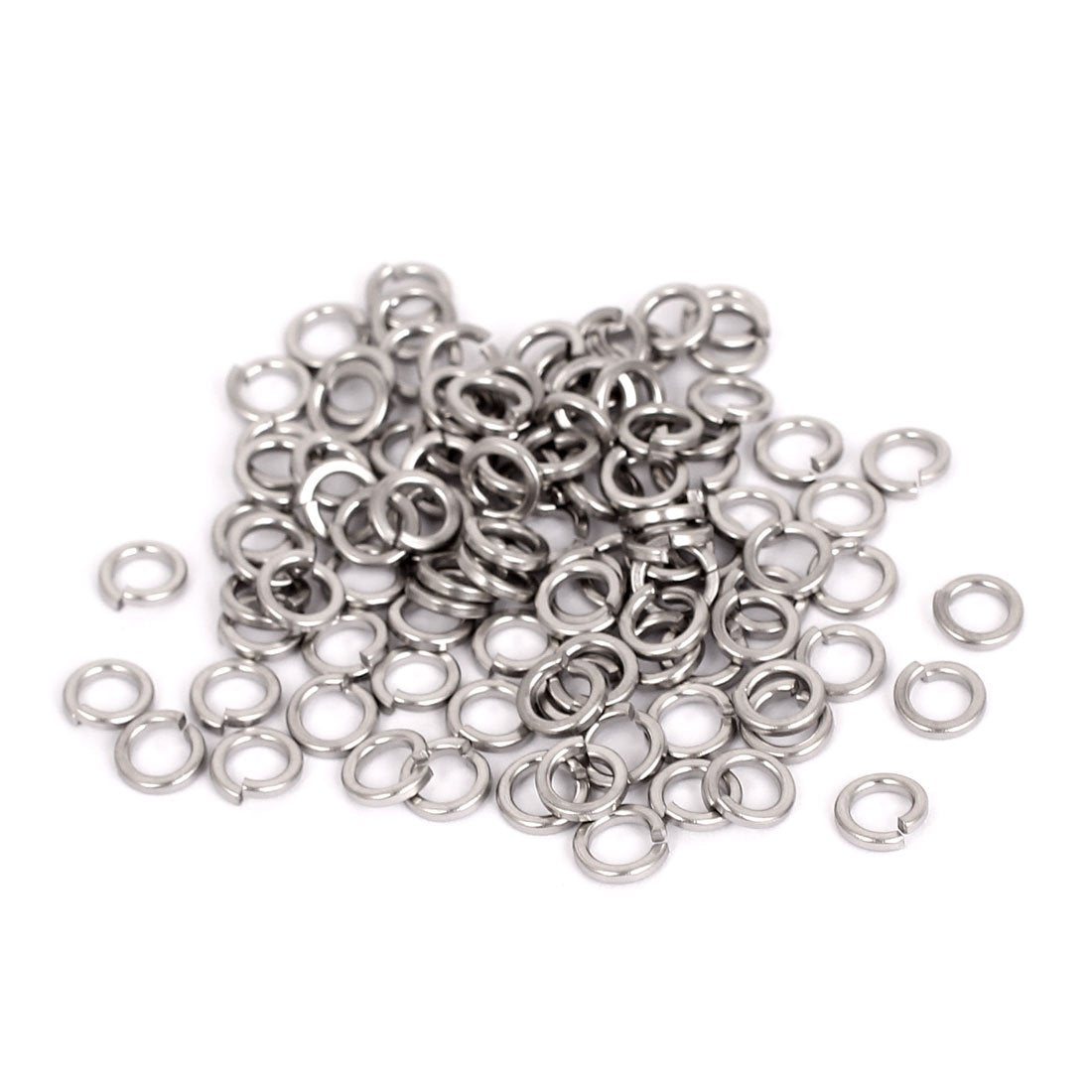 M4 304 Stainless Steel Split Lock Spring Washers Screw Gasket 100pcs