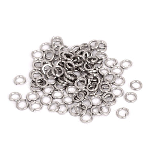 M4 304 Stainless Steel Split Lock Spring Washers Screw Gasket 100pcs