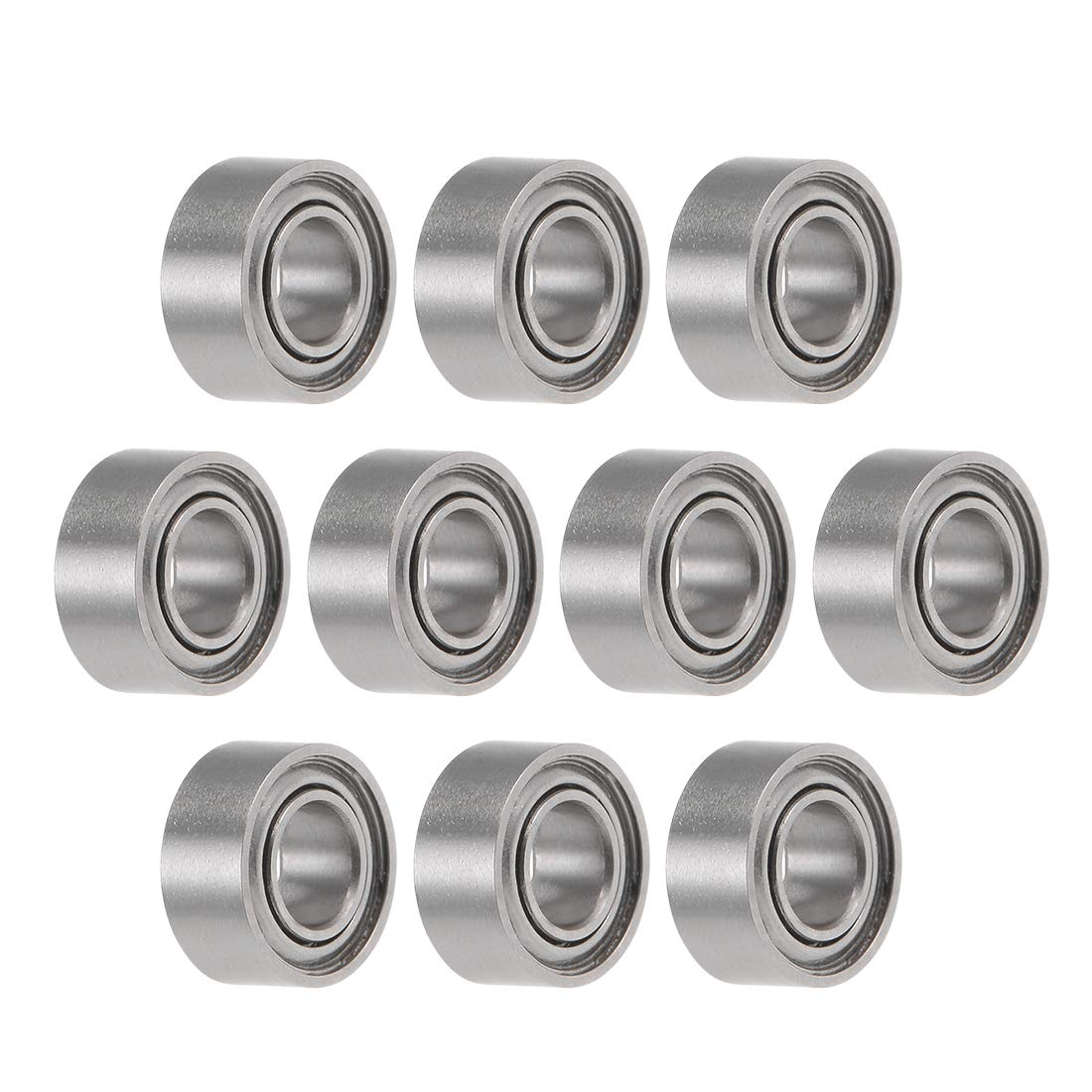 R144ZZ Deep Groove Ball Bearings 1/8" x 1/4" x 7/64" Double Shielded Chrome Steel P0(ABEC1) 10pcs