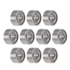 R144ZZ Deep Groove Ball Bearings 1/8" x 1/4" x 7/64" Double Shielded Chrome Steel P0(ABEC1) 10pcs
