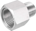 Pipe Fitting Adapter 3/8 NPT Male to M20x1.5 Female, Stainless Steel for Water Oil Air Pressure Gauge