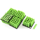 125Pcs Green Plastic Masonry Screws Anchor Fixing Star Wall Connector 7x26mm