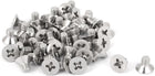 M4x6mm 316 Stainless Steel Countersunk Phillips Machine Screws Bolts 50 Pcs