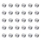 30pcs Aluminum Spacer 5mm Bore x 10mm OD x 9mm Length Screw Standoff Bushing Plain Finish Round Metal Spacer for M5 Screws Bolts and Rods
