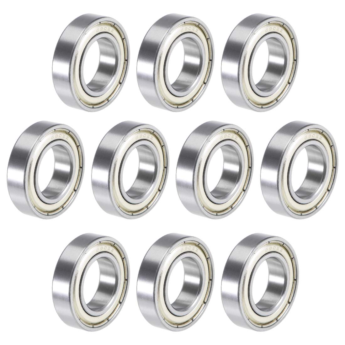 6902ZZ Deep Groove Ball Bearings 15x28x7mm Double Shielded Chrome Steel P6 10pcs
