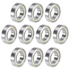 6902ZZ Deep Groove Ball Bearings 15x28x7mm Double Shielded Chrome Steel P6 10pcs
