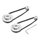 2 Set GT-2 Synchronous Wheel 20&48 Teeth 6.35mm Bore, Aluminum Alloy Timing Pulley Wheel with 2Pcs Length 200mm, Width 6mm Belt for 3D Printer, CNC Machine (20-48T-6.35B-6)