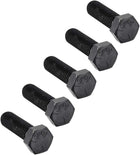 1/2''-13 * 1-3/4'' Hex Head Screw Bolts Fastener Grade 5 UNC Carbon Steel Black 5pcs