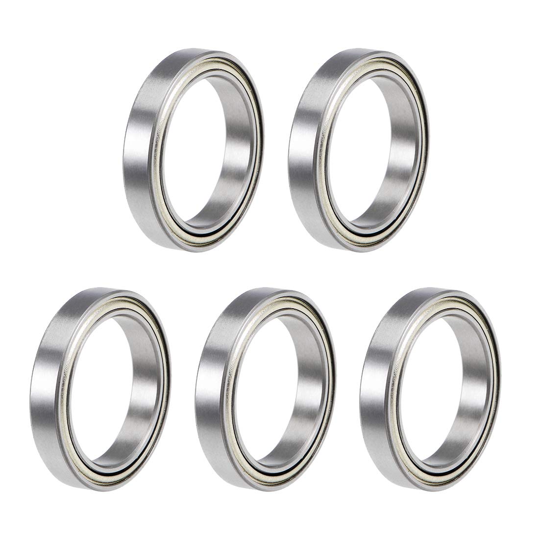 6703ZZ Deep Groove Ball Bearings Z2 17mm x 23mm x 4mm Double Shielded Chrome Steel 5pcs