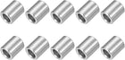 10 Pcs Stainless Steel Spacers, 6mm ID x 10mm OD x 12mmL 304 Stainless Steel Bushing Screw Standoff Unthreaded Round Spacer for 1/4" or M6 Screws Bolts Nuts