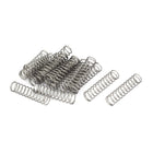 Compression Spring,304 Stainless Steel,10mm OD,0.8mm Wire Size,40mm Free Length,Silver Tone,20Pcs