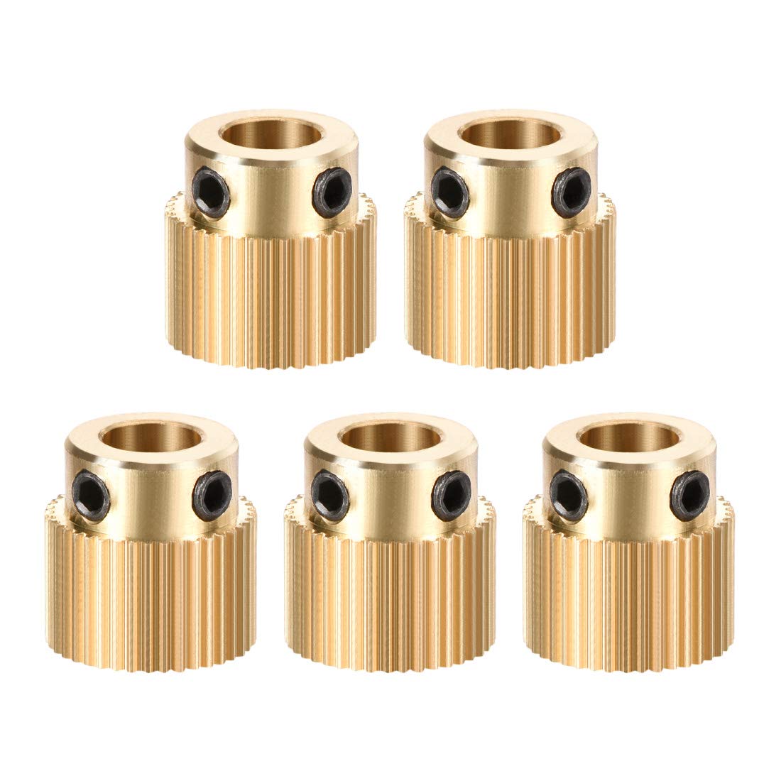 Brass Drive Gear Extruder Wheel 40 Teeth 5mm Bore 5pcs