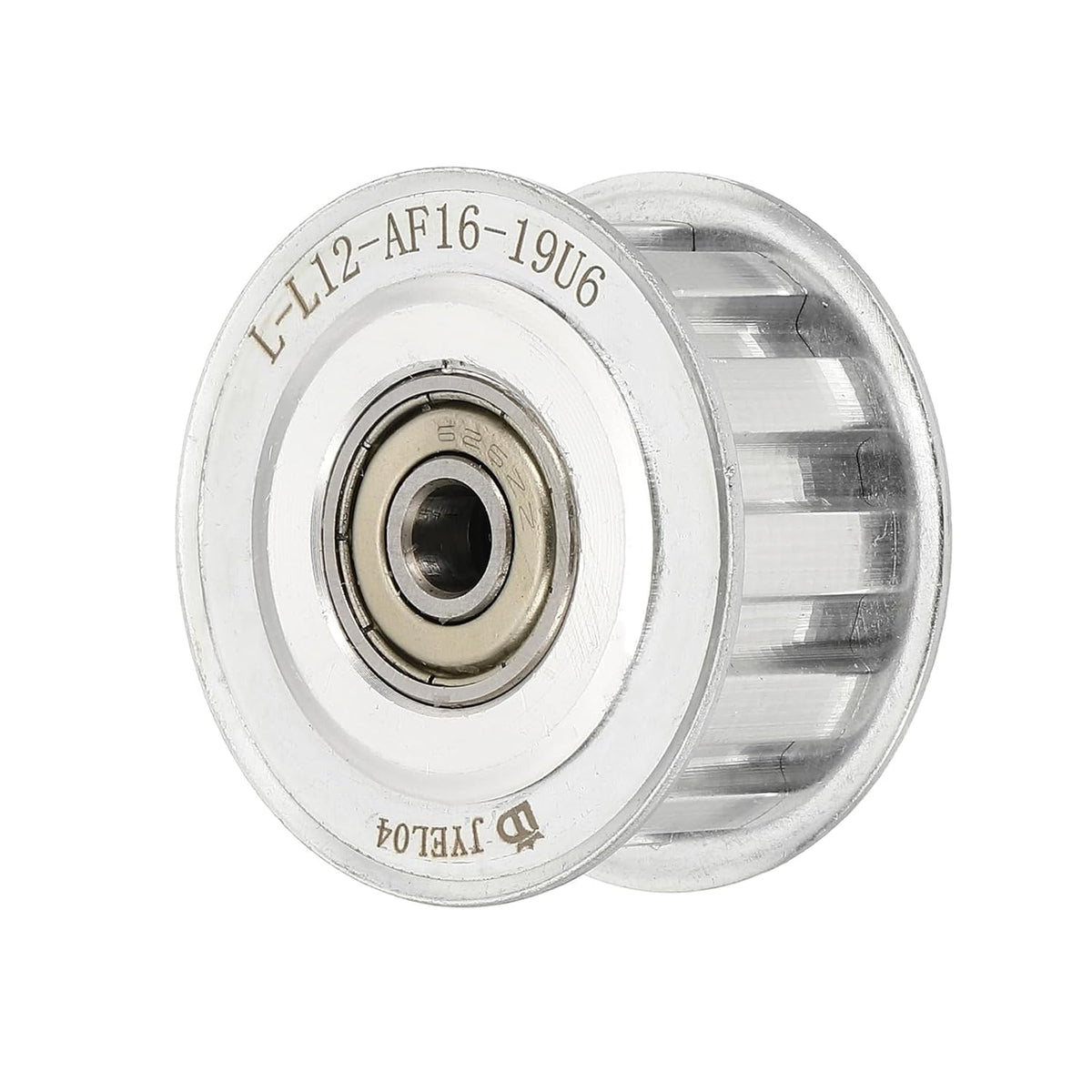 L-Type (3/8" Pitch) Timing Belt Idler Pulley 12 Teeth 6mm Bore Fit for 0.5" Belt Width, P12L050-B8 Aluminum Alloy Synchronous Wheel for 3D Printer, CNC Machines, DIY Projects
