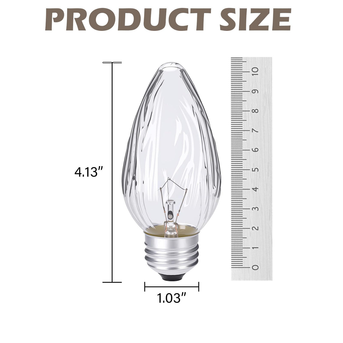 LinkMejor 4Pcs 25W Przejrzyste Palące Dekoracyjne Lampa żarówka