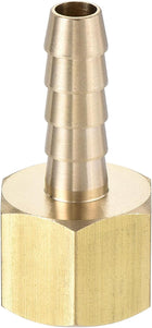 Brass Barb Hose Fitting Connector Adapter 1/4 Barbed x 1/4NPT Female Pipe