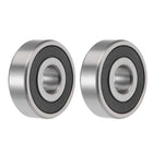 333-2RS Deep Groove Ball Bearings 17mm x 52mm x 16mm Double Sealed Chrome Steel P0(ABEC1) 2pcs