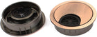 2 Pcs Hardware Round Shaped Cable Wire Hole Cover for Computer Desk